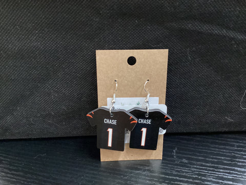 Bengals Chase Jersey Earrings