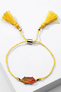 Tassel Yellow Cord Friendship Bracelet