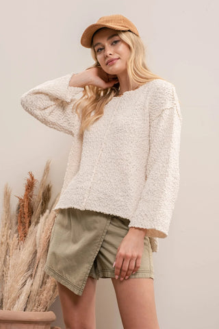 COZY TEXTURED PULLOVER