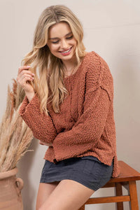 COZY TEXTURED PULLOVER
